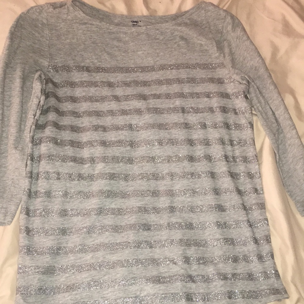 Gap sparkly stripped top